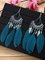 Bohemian Chain Earrings decorated with Feather Earrings