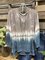 Casual Raglan Sleeve Side Slits Ombre/tie-Dye Shirts & Tops
