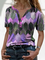 Geometric Short Sleeve Shirts & Tops