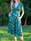 Short Sleeve Boho Shift Floral Dresses
