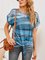 Ombre/tie-Dye Short Sleeve Twist Hem Tee