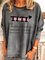 Crew Neck Casual Cotton-Blend Half Sleeve Shirts & Tops