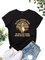 Cotton-Blend Crew Neck Casual Shirts & Tops