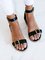 Low heel leopard print casual sandals