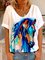Statement Animal Short Sleeve Shirts & Tops
