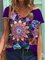 Short Sleeve V Neck Shift Shirts & Tops