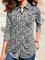 Cotton-Blend Casual Shirt Collar Shirts & Tops