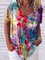Colorful Flower Painting T-shirt