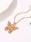 Beach Holiday Date Metal butterfly necklace