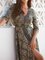 Color-Block Cotton-Blend Boho Dresses