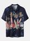 Men's Shirt Collar Casual Printed Shirts