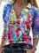 Colorful Flower Painting T-shirt