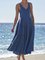 Sleeveless Casual V Neck Dresses