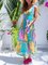 Sleeveless Crew Neck Floral Boho Dresses