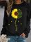 Sunflower and Letters Women's SweatShirt