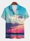 Cotton-Blend Square Neck Vintage Shirts & Tops