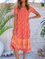 Casual Floral Short Sleeve Dresses