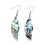 Shell carved leaf earring jewelry