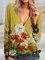 Floral Long Sleeve Printed Top