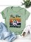 Vintage Short Sleeve Shift Tee Shirts & Tops