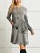Casual retro abstract animal print Long Sleeve Casual Printed Animal Dresses
