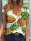 Cotton-Blend Short Sleeve Casual Shirts & Tops