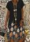 V Neck Short Sleeve Printed Dresses
