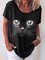 Cotton-Blend Short Sleeve V Neck Casual T-Shirts