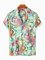 Men's Printed Floral Shirt Collar Shirts