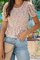 Boho Floral Print Short Sleeve Shirts & Tops
