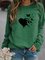 Printed Long Sleeve Vintage Shirts & Tops