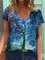 Plant Shift Cotton Casual Shirts & Tops