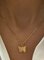Retro boho simple temperament butterfly necklace