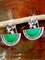 Vintage Casual Silver Flower Earrings