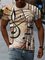 Cotton Printed Crew Neck Shirts & Tops