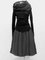 A-Line Polyester Cotton Solid Long Sleeve Dresses