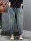 Stripe stitching loose and thin elastic waist Harem Pants