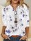 Casual Cotton-Blend 3/4 Sleeve Shirts & Tops