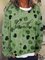 Lucky Clover Print Long Sleeve T-shirt
