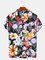Men's Casual Shirt Collar Printed Shirts