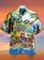 Shirt Collar Vintage Printed Shirts & Tops