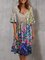 Elegant Cotton-Blend Half Sleeve A-Line Dresses