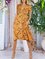 V Neck Short Sleeve Floral Dresses