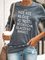 Casual Long Sleeve Shift Crew Neck Tops