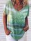 Women's butterfly tie-dye printing fashion contrast t-shirt