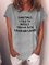 JFN Round Neck Letter Graphic Casual T-Shirt/Tee