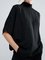 Casual Short Sleeve Turtleneck Solid Shirts & Tops