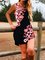 Floral-Print Sleeveless Casual Dresses