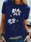 Summer Holiday Floral-Print Short Sleeve T-Shirts & Tops
