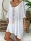 Short Sleeve Shift Plain Dresses